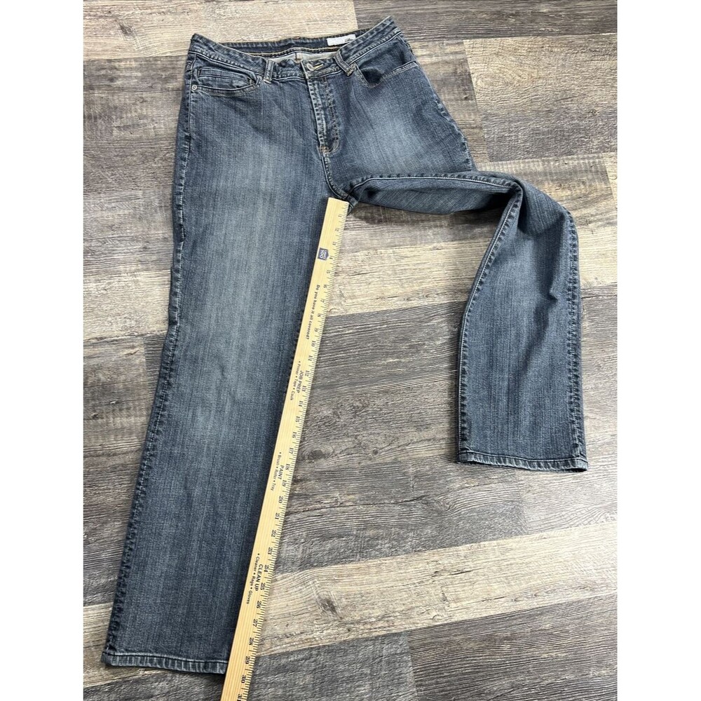 Chicos Platinum Jeans Women 1.5 Regular Blue Denim Quartz Mid Rise Stretch - Picture 8 of 10